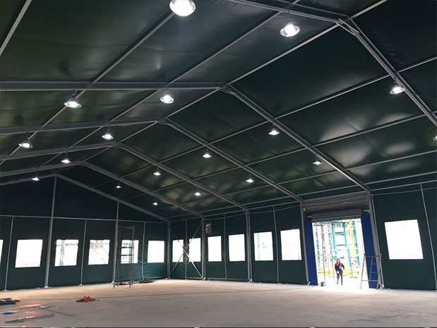 仓储篷房室内展示